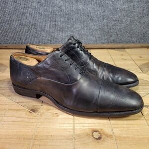 Magnanni Flex Mens Size 12 Brown Leather Dress Shoes Cap Toe